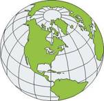 Zeichnung; Weltkugel